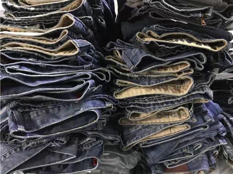 Jeans Met Microdefecten Gewassen Herenbroek Van Puur Katoen Grote Maten