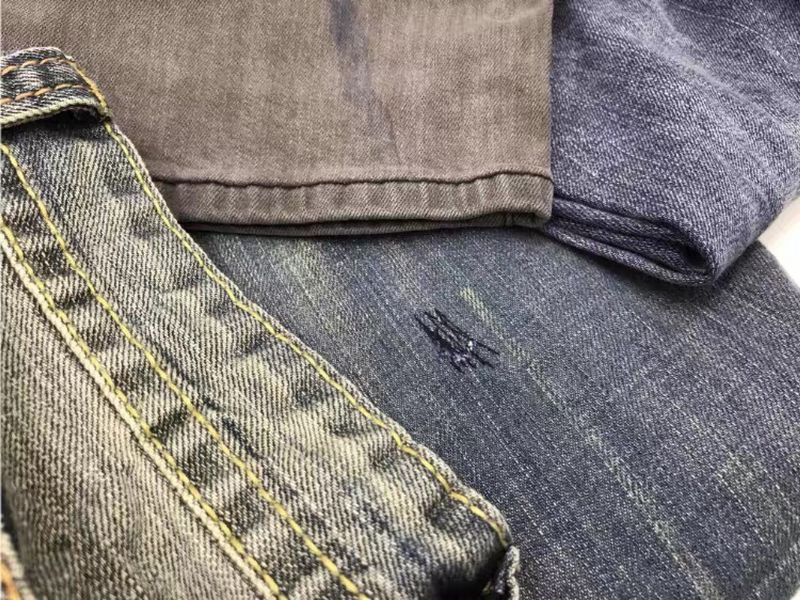 Jeans Met Microdefecten Gewassen Herenbroek Van Puur Katoen Grote Maten