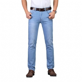 Lente Zomer Stijl Utr Dunne Heren Merk Jeans Mode Mannen Casual Slim Fit Rechte Hoge Stretch Voeten Skinny Jeans Mannen