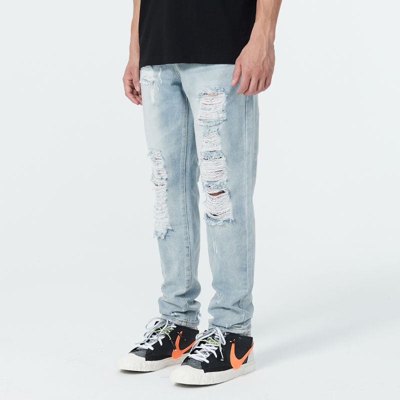 Losse High Street Gescheurde Jeans Voor Heren