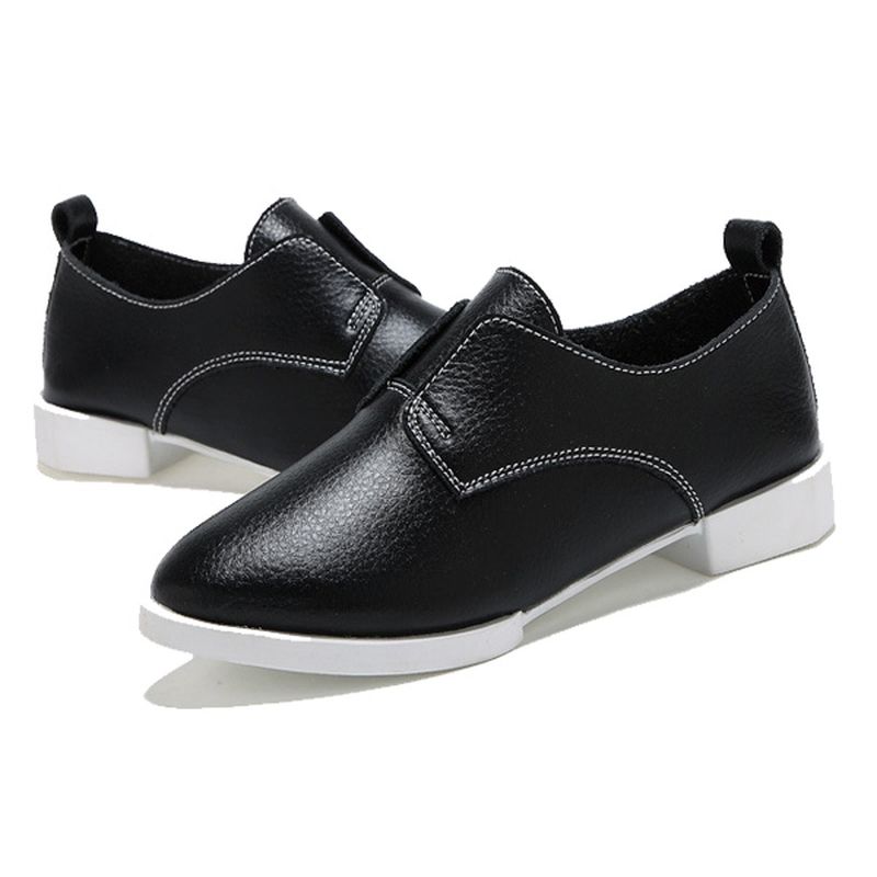 Dames Casual Flats Puntschoen Loafers Flat Driving Shoes Soft Sole Flats