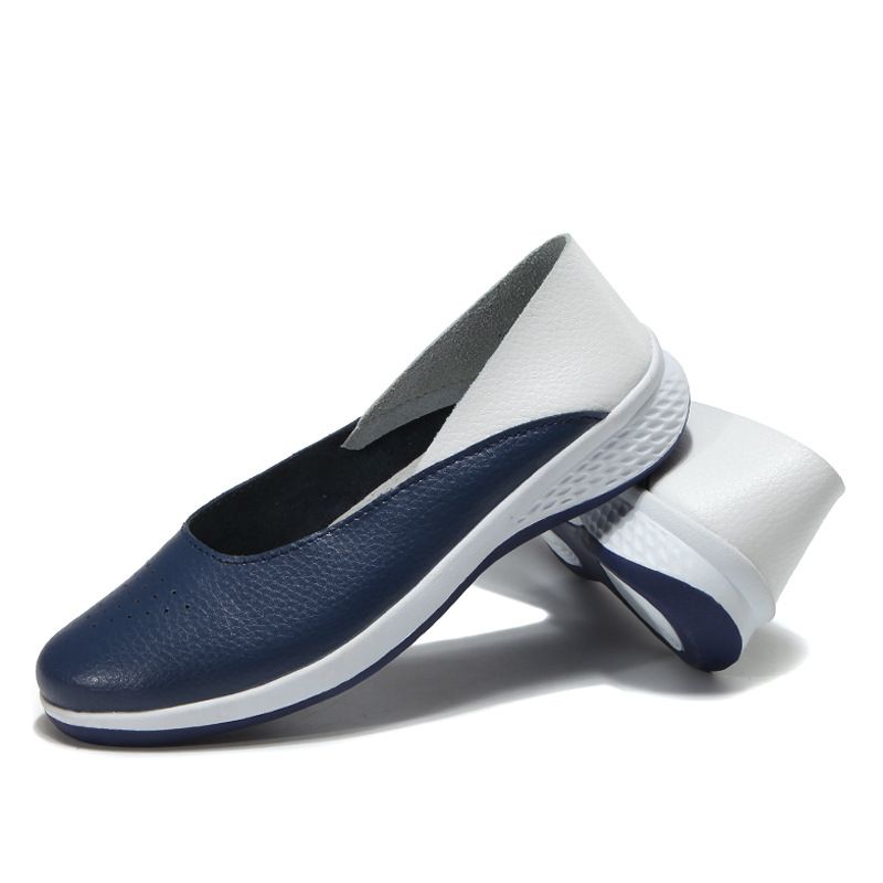 Dames Casual Zachte Stiksels Slip Op Flats Loafers