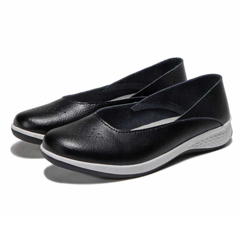 Dames Casual Zachte Stiksels Slip Op Flats Loafers