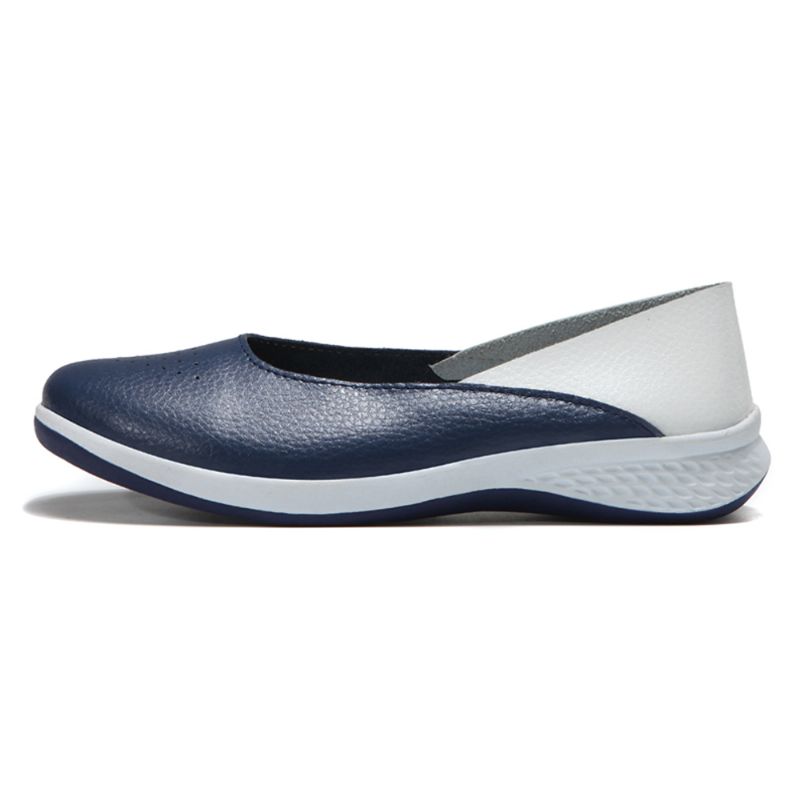 Dames Casual Zachte Stiksels Slip Op Flats Loafers