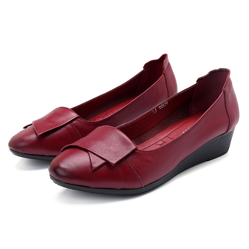 Dames Comfortabele Zachte Leren Flats Loafers