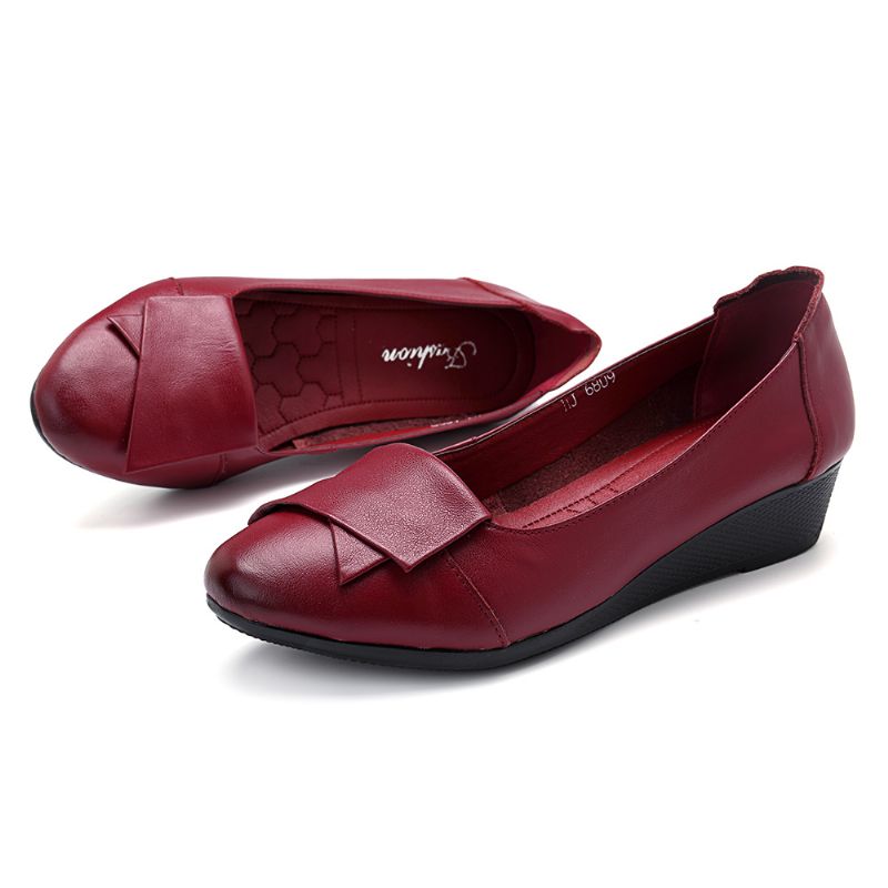 Dames Comfortabele Zachte Leren Flats Loafers