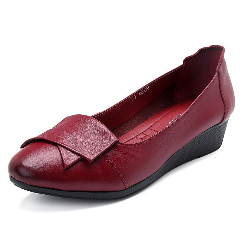 Dames Comfortabele Zachte Leren Flats Loafers