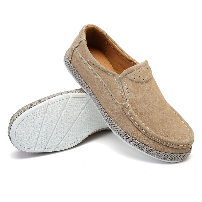 Dames Draagbare Effen Kleur Casual Slip Op Flats