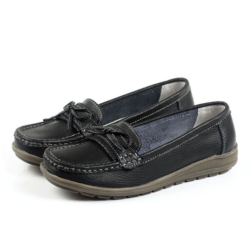 Dames Flat Slip On Casual Soft Outdoor Platte Loafers Schoenen Met Ronde Neus