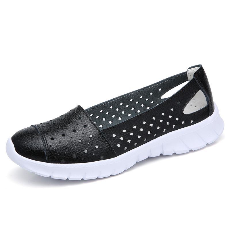 Dames Lederen Holle Ademende Zachte Casual Flats