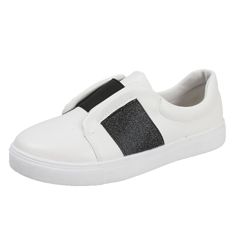 Dames Sneakers Met Elastische Band Slip Op Flats