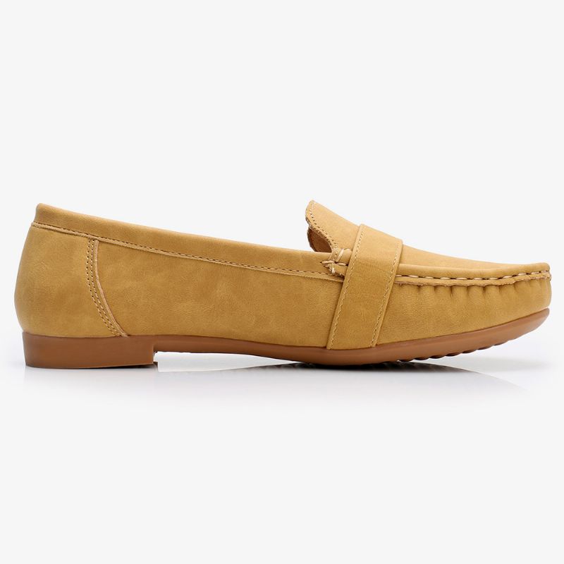 Dames Zachte Zool Metalen Gesp Slip Op Casual Dagelijkse Flats