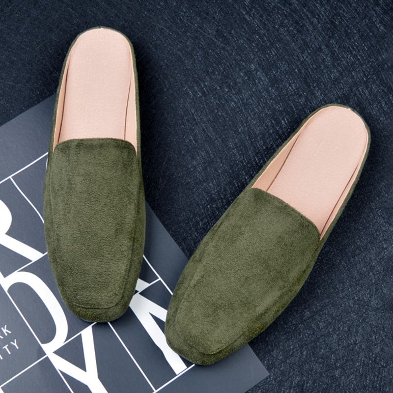 Grote Maat Pure Kleur Lichtgewicht Casual Flats Loafers