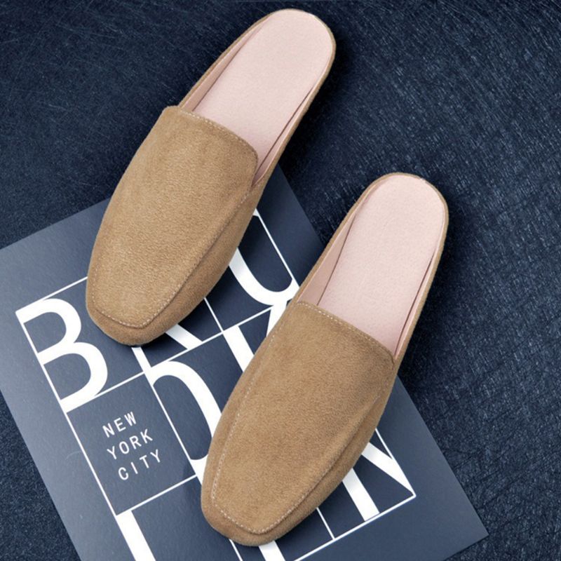 Grote Maat Pure Kleur Lichtgewicht Casual Flats Loafers