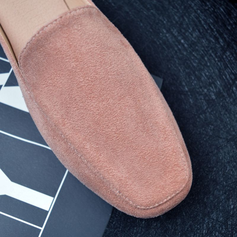 Grote Maat Pure Kleur Lichtgewicht Casual Flats Loafers