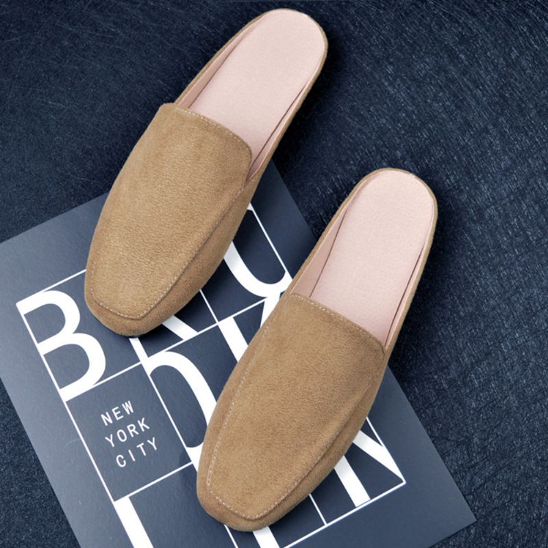 Grote Maat Pure Kleur Lichtgewicht Casual Flats Loafers