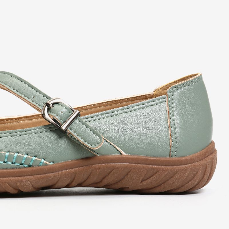 Slipvaste Platte Schoenen Met Gekruiste Bandjes Voor Dames