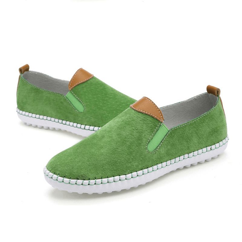 Us Maat 5-10 Dames Casual Schoenen Comfortabele Outdoor Leren Slip-on Flats Loafers