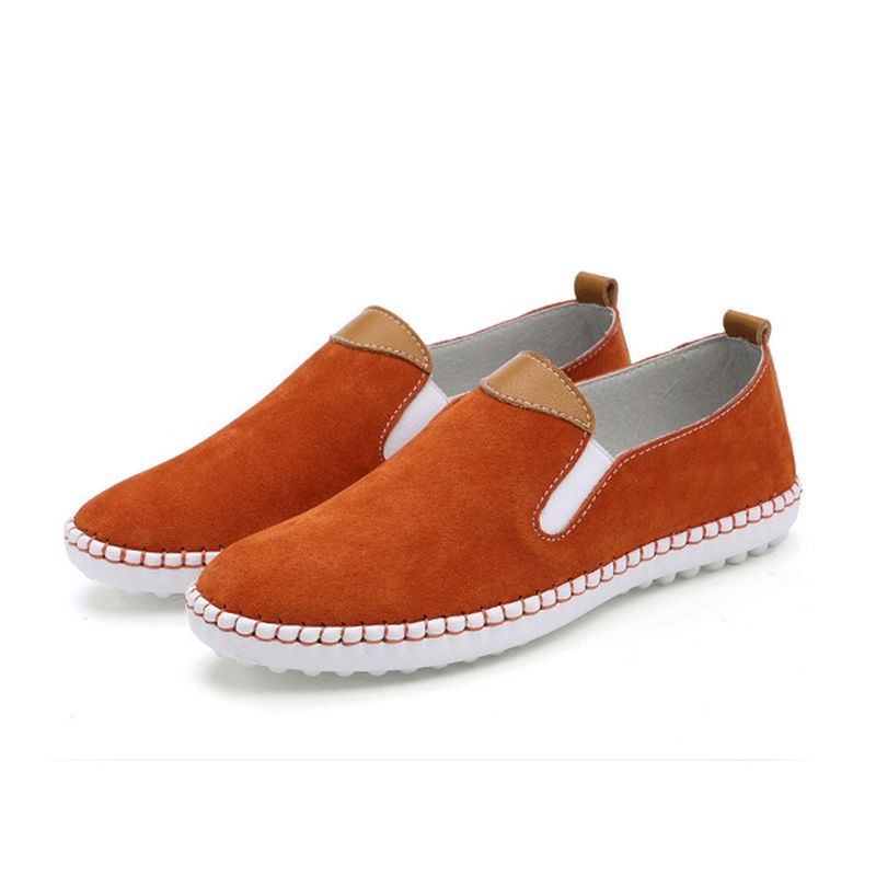 Us Maat 5-10 Dames Casual Schoenen Comfortabele Outdoor Leren Slip-on Flats Loafers