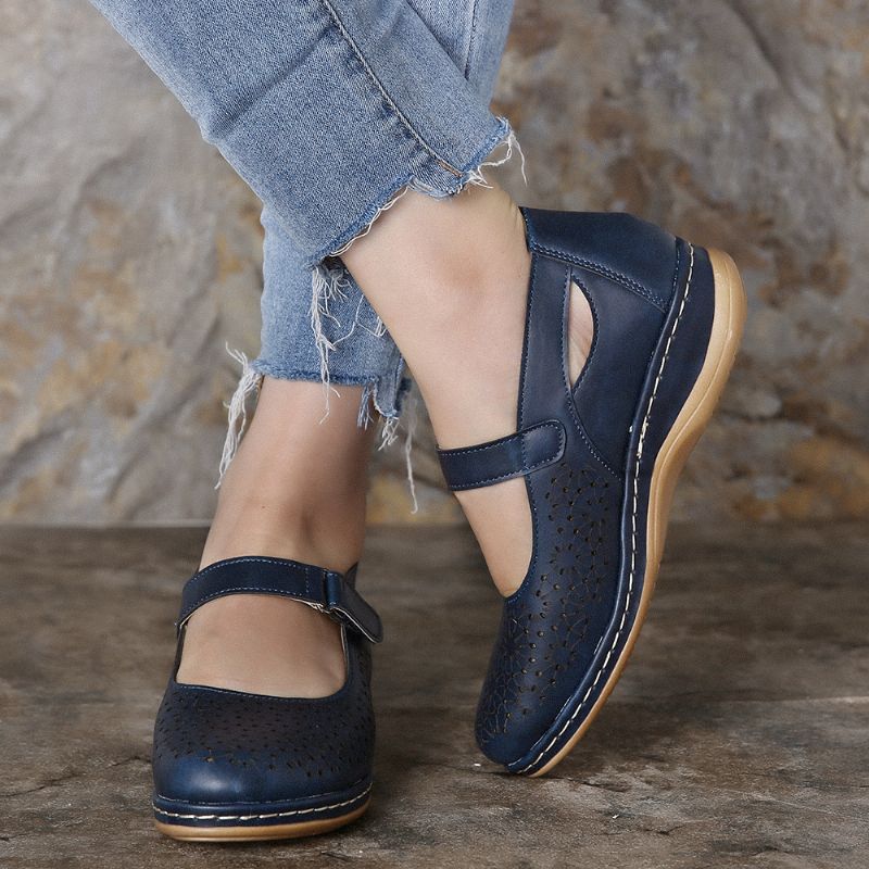 Vrouwen Holle Ademende Haaklus Lente Flats Casual Schoenen