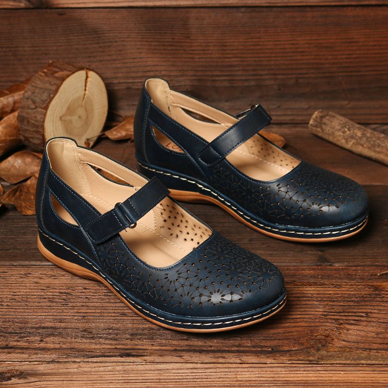 Vrouwen Holle Ademende Haaklus Lente Flats Casual Schoenen