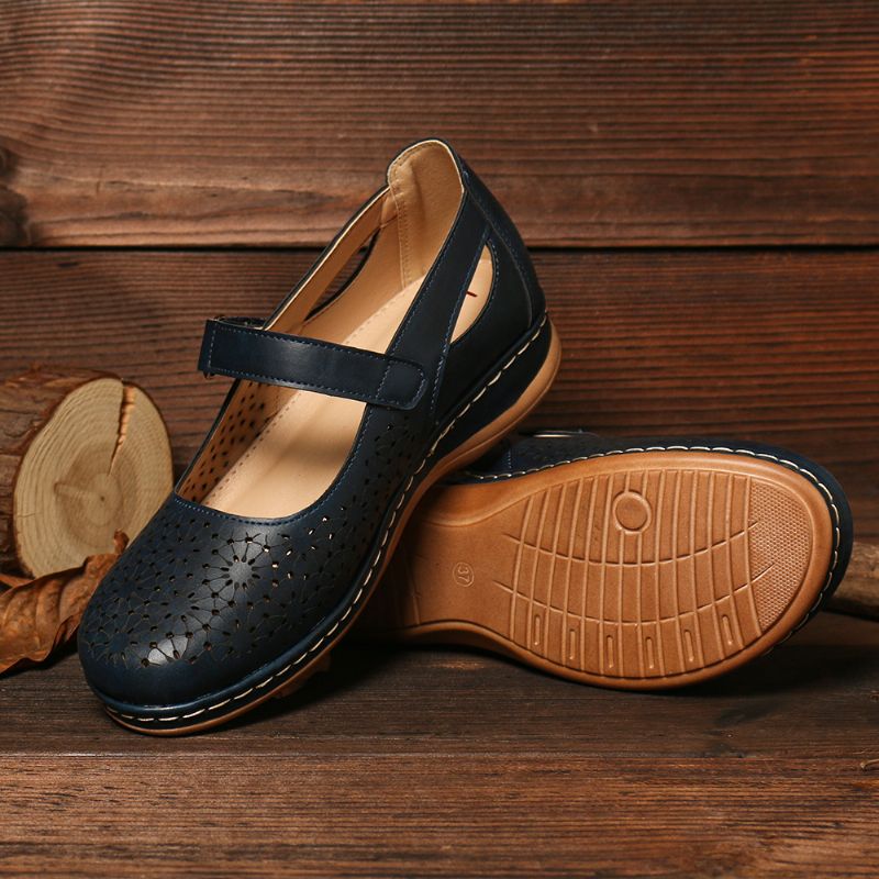 Vrouwen Holle Ademende Haaklus Lente Flats Casual Schoenen