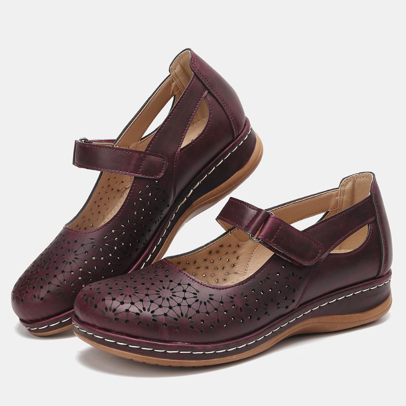 Vrouwen Holle Ademende Haaklus Lente Flats Casual Schoenen