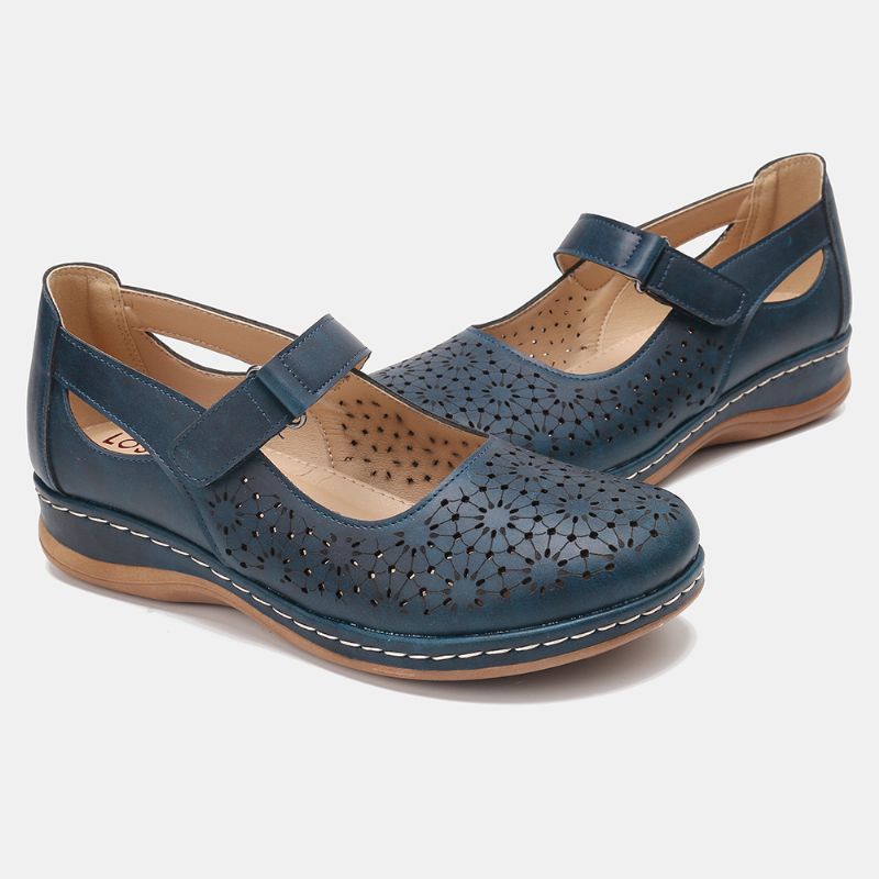 Vrouwen Holle Ademende Haaklus Lente Flats Casual Schoenen