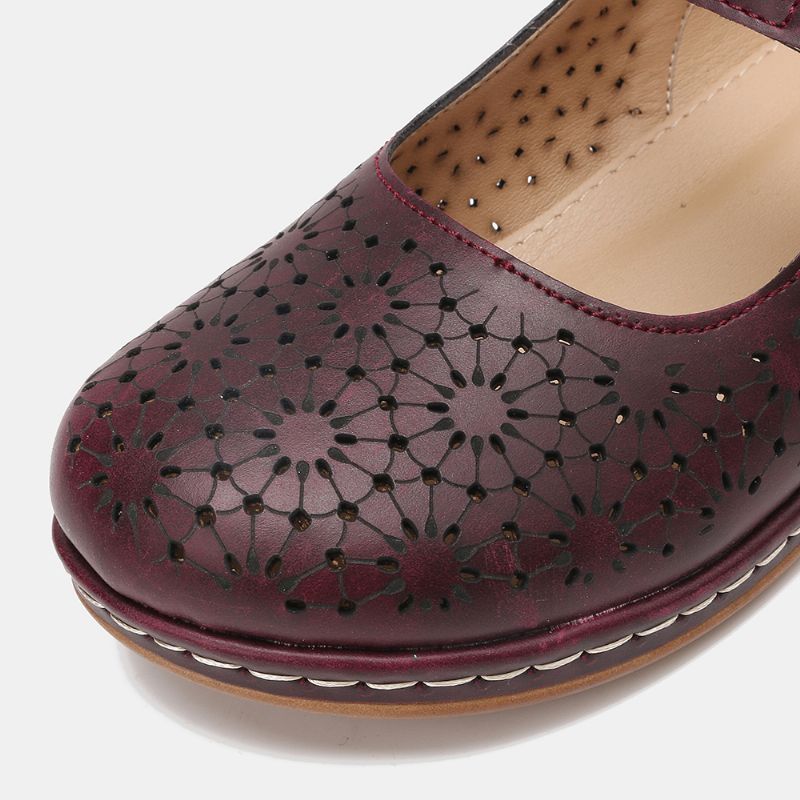 Vrouwen Holle Ademende Haaklus Lente Flats Casual Schoenen