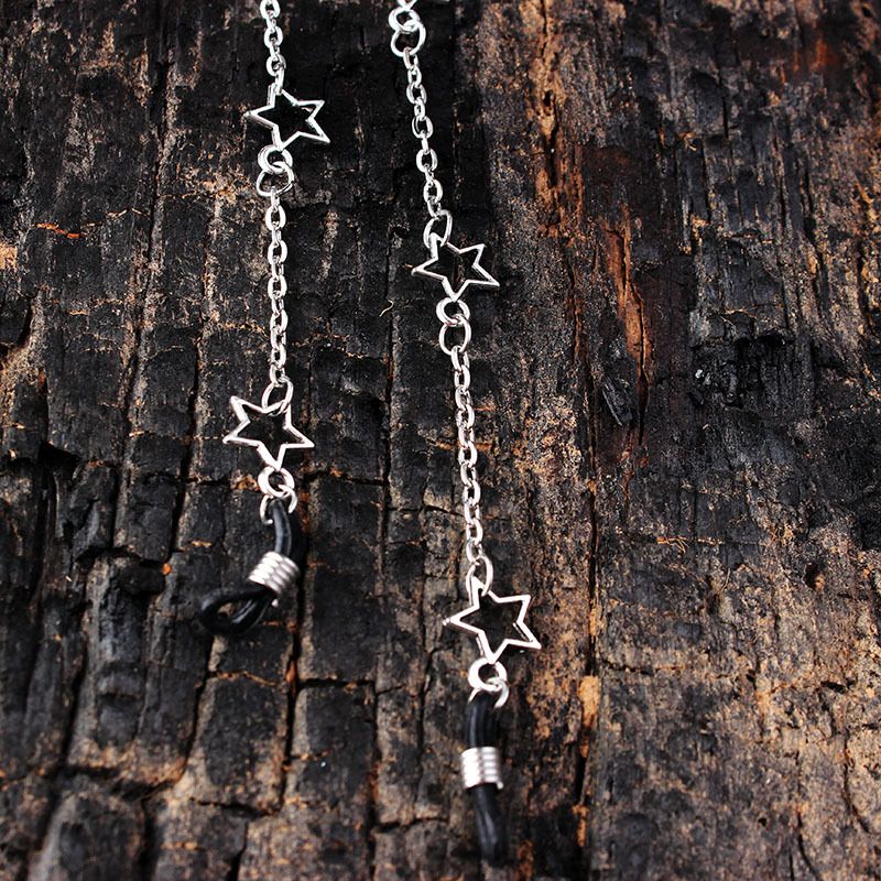 Bril Hangende Ketting Kruis Pentagram Zonnebril Ketting