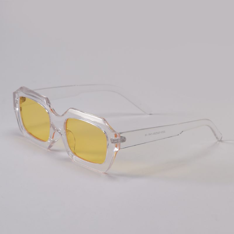 Bril Retro Big Frame Big Face Crystal Square New Frame Zonnebril