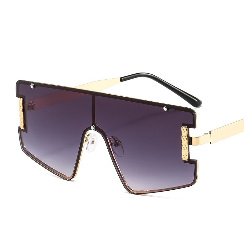 Goggle Pc Gradiënten Lens Gouden Frame Merk Designer High-end Zonnebril