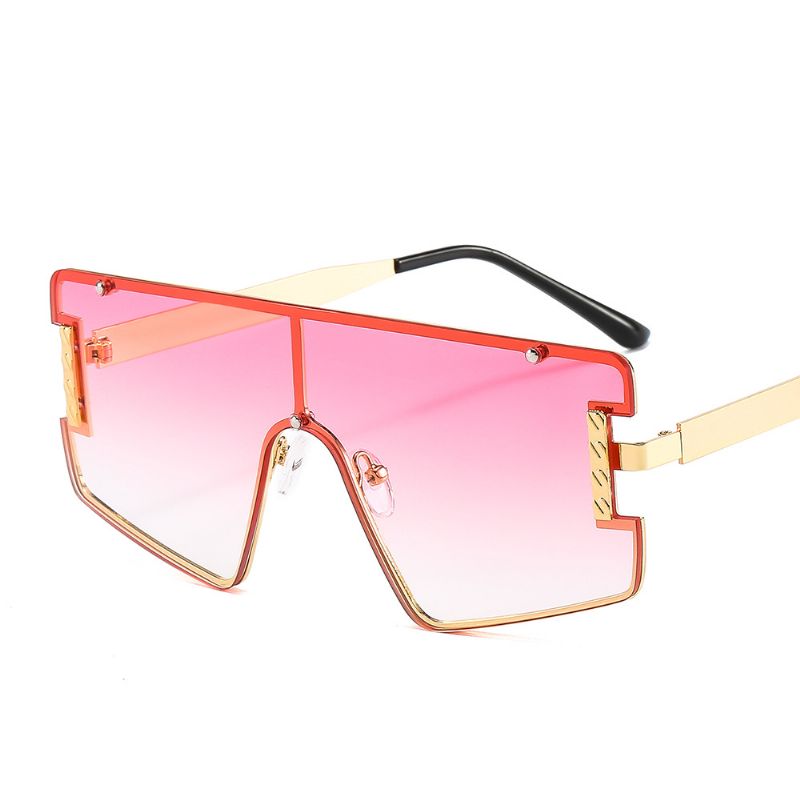 Goggle Pc Gradiënten Lens Gouden Frame Merk Designer High-end Zonnebril