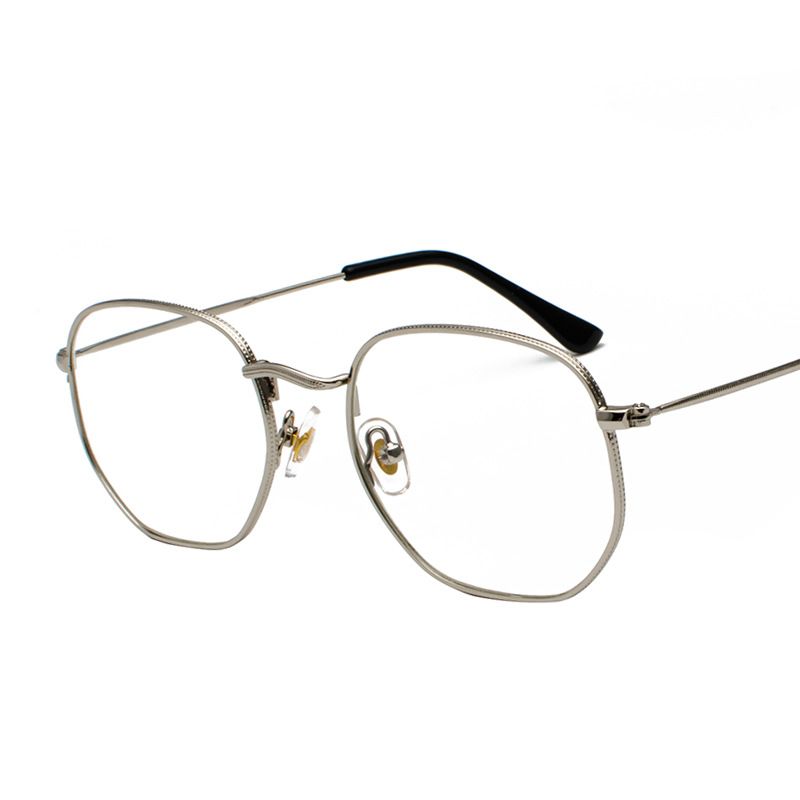 Harajuku Persoonlijkheid Onregelmatige Zonnebril Mode Metalen Bril Literaire Stijl Zonnebril Voor Heren