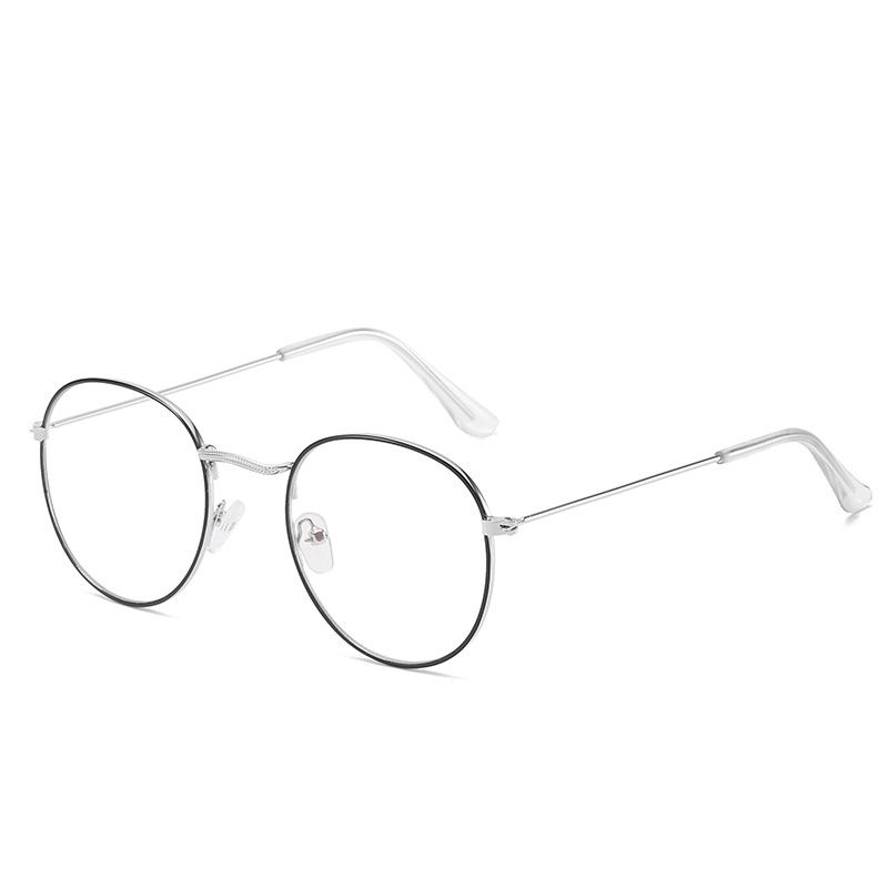 Metalen Frame Bril Voor Vrouwen Vintage Anti Blauw Blokkeren Optische Brillen Metalen Vlakte Spektakel Oculos Luxe Gafas Lunette