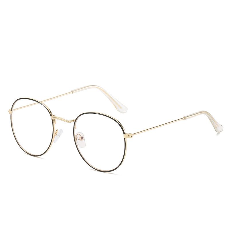 Metalen Frame Bril Voor Vrouwen Vintage Anti Blauw Blokkeren Optische Brillen Metalen Vlakte Spektakel Oculos Luxe Gafas Lunette