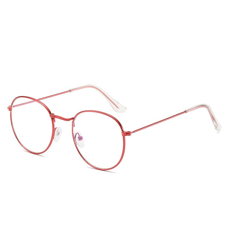 Metalen Frame Bril Voor Vrouwen Vintage Anti Blauw Blokkeren Optische Brillen Metalen Vlakte Spektakel Oculos Luxe Gafas Lunette