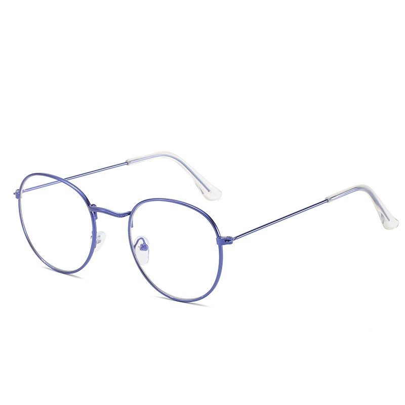 Metalen Frame Bril Voor Vrouwen Vintage Anti Blauw Blokkeren Optische Brillen Metalen Vlakte Spektakel Oculos Luxe Gafas Lunette