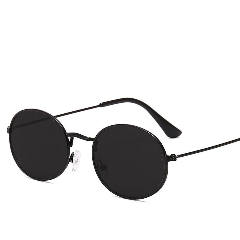 Nieuwe Trend Retro Ronde Frame Zonnebril Mode Mannen En Vrouwen Zonnebril Metalen Waterdruppel Ovale Zonnebril