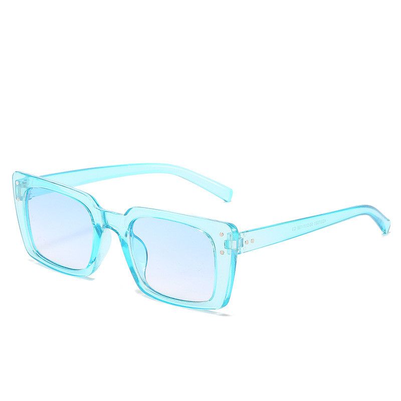 Nieuwe Vierkante Midin Zonnebril Vrouwelijke Heldere Zwarte Trend Grensoverschrijdende Zonnebril Mode Straat Schieten Live Bril