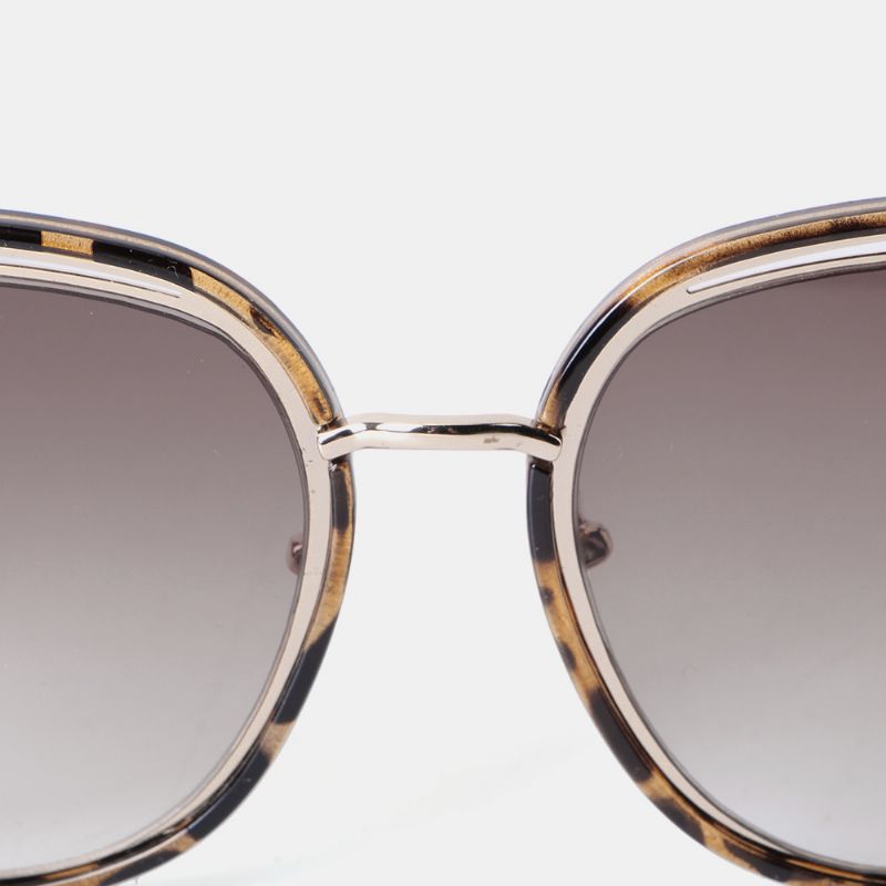 Retro-zonnebril Met Luipaardmotief Voor Dames