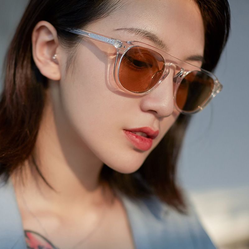 Trendy Jelly Color Aviator Zonnebril Zonnebril