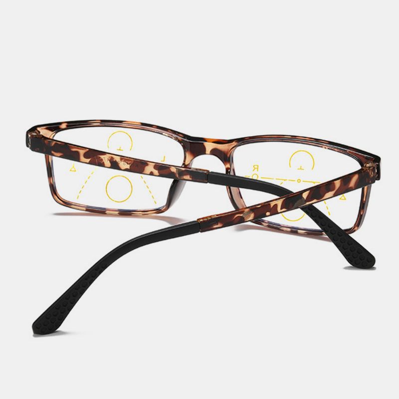 Unisex Anti-blauw Licht Afstand En Dichtbij Dual Purpose Multi-focus Zoom Leesbril Presbyope Bril