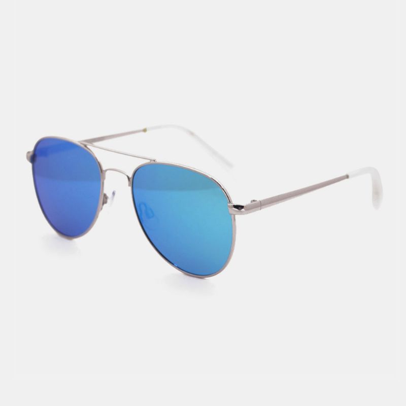 Unisex Casula Mode Full Metal Frame Smalle Rand Elegante Uv-bescherming Zonnebril