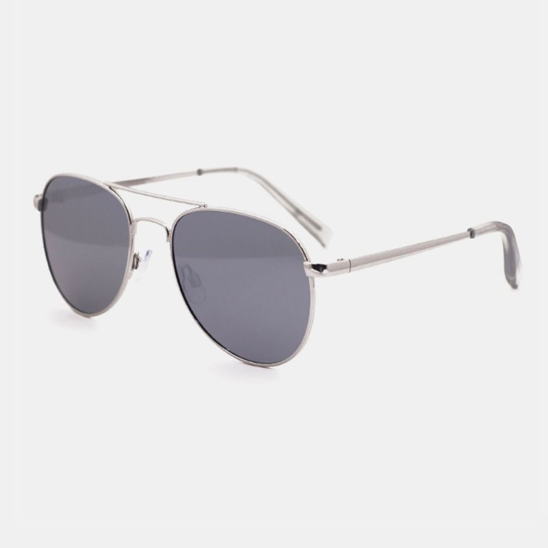 Unisex Casula Mode Full Metal Frame Smalle Rand Elegante Uv-bescherming Zonnebril