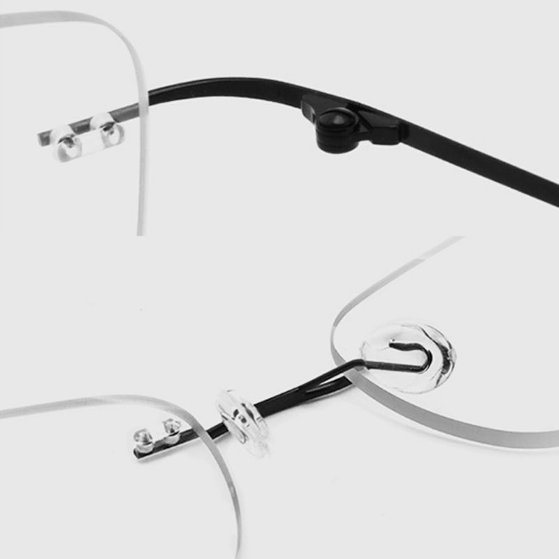 Unisex Dual-use Frameloze Multi-focus Anti-blauw Licht Intelligente Automatische Zoom Leesbril Verziend Bril