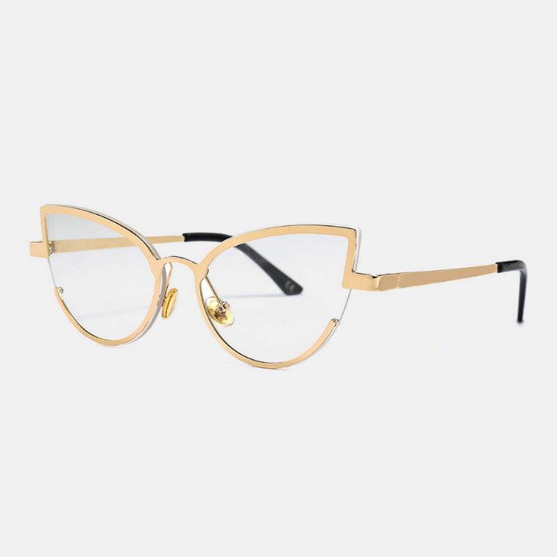 Unisex Metalen Cat-eye Klein Montuur Kleurrijke Lens Anti-uv Zonnebril