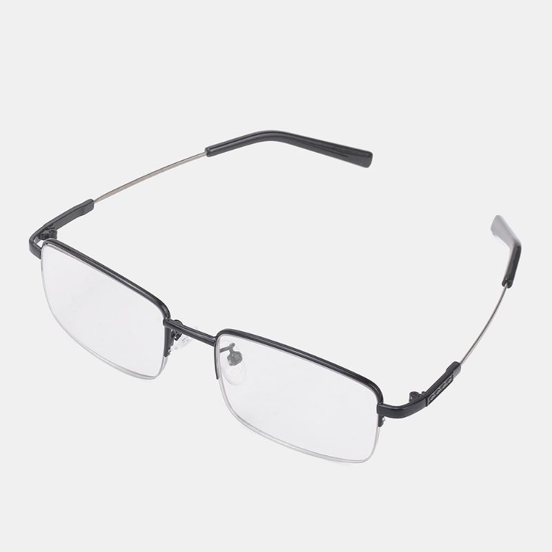 Unisex Opvouwbaar Half Frame Anti-blauw Licht Dual-gebruik Intelligente Zoom Multi-focus Kleur Veranderende Leesbril Verziend Bril