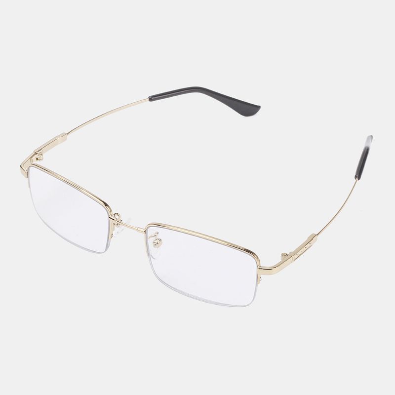 Unisex Opvouwbaar Half Frame Anti-blauw Licht Dual-gebruik Intelligente Zoom Multi-focus Kleur Veranderende Leesbril Verziend Bril