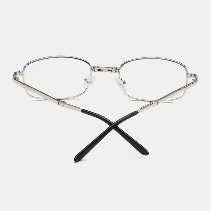 Unisex Opvouwbare Anti-blauw Licht Draagbare Metalen Frame Leesbril Verziend Bril
